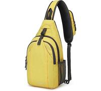 G4Free - Mochila de hombro antirrobo con agujero para auriculares al aire libre, ciclismo, viajes, senderismo, para hombres y mujeres, amarillo, mochila daypack, color amarillo, Amarillo, Mochila