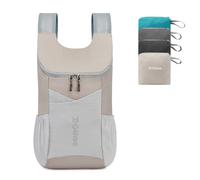 G4Free Mochila de senderismo plegable de 11 L, pequeña, ultra plegable, bolsa de viaje para mujeres y hombres, mochila casual para acampar al aire libre, gris, 11L, Compacto