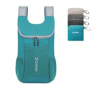 G4Free Mochila de senderismo plegable de 11 L, pequeña, ultra plegable, bolsa de viaje para mujeres y hombres, mochila casual para acampar al aire libre, Azul (teal blue), 11L, Compacto