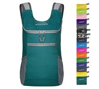 G4Free Mochila pequeña ultraligera plegable de 11 L para viajes, caminar, ciclismo, senderismo o mochilas multiusos unisex, verde oscuro, S, Mochilas rucksack