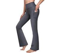 G4Free Pantalones Deportivos para Mujer Pantalones de Yoga Bootcut de Cintura Alta para Entrenamiento con Bolsillos de Trabajo Casual Bootleg