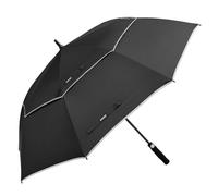 G4Free Paraguas de golf de 68 Pulgadas de apertura automática, Extra grande, Doble dosel, Ventilado, Resistente al viento, Impermeable, Paraguas de palo