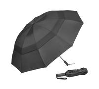 G4Free - Paraguas de golf grande de 107/117/137/157 cm, paraguas de viaje compacto e invertido, 10 varillas, resistente al viento, para lluvia, tela doble, apertura y cierre automáticos