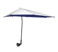 G4Free SPF 50+ Sombrilla de Playa Ajustable XL 47" x 45" con Abrazadera Universal para Silla Carrito de Golf Buggy Bleacher Patio