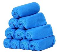 G4GADGET 30 fundas desechables para zapatos, color azul, antideslizantes, para limpieza de botas de seguridad, Blue, 16inch
