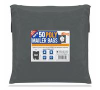 G4GADGET 50 bolsas de correo grises de 13 x 19 pulgadas, bolsas de envío resistentes para paquetes, bolsas de plástico impermeables autosellantes para ropa y embalaje vintage