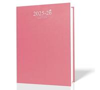 G4GADGET Agenda académica 2025-2026 para estudiantes, tamaño A5, vista semanal, rosa, encuadernado en caja