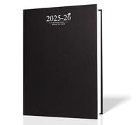 G4GADGET Agenda académica 2025-2026, vista semanal, tamaño A5, color negro, encuadernado en caja, planificador estudiantil