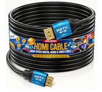 G4GADGET Cable HDMI de alta velocidad de 5 m, 4K/2K Ultra HD HDMI a HDMI, conectores chapados en oro, 3D, Ethernet, para PS5, PS4, Xbox, portátil, TV, monitor, proyector