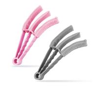 G4GADGET Paquete de 2 Herramientas de Limpieza de persianas venecianas, Plumero de Microfibra de 3 Puntas para Ventanas, Aire Acondicionado y persianas de Coche, Fundas Lavables para Limpieza en seco