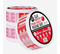 G4GADGET Paquete de 3 cintas frágiles, rollos de 48 mm x 60 m, cinta de embalaje impresa para embalaje seguro, mudanza y cajas de envío