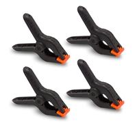 G4GADGET Paquete de 4 abrazaderas de resorte de plástico de 3.5 pulgadas, clips de agarre rápido resistentes para carpintería, manualidades, estudio fotográfico, fondos de muselina y proyectos de