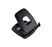 G4GADGET Perforadora de 2 agujeros, capacidad para 10 hojas, perforadora de papel ligera y compacta con barra guía ajustable, construcción de metal duradero, ideal para oficina, hogar y uso escolar