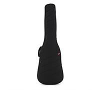 G4M Estuche de Bajo, Negro | Guarda y Transporta Bajos de 4 Cuerdas, Sistema de Protección 5D, Correa de Reposamástil Ajustable, Bolsillo Delantero