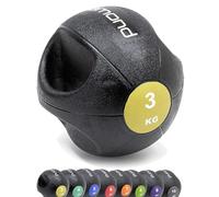 G5 HT SPORT DIAMOND - Balón medicinal con doble agarre de 3 a 10 kg, diámetro de 21 cm a 28 cm, para fitness, rehabilitación para gimnasio en casa y gimnasio (3 kg)