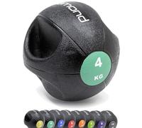 G5 HT SPORT DIAMOND - Balón medicinal con doble agarre de 3 a 10 kg, diámetro de 21 cm a 28 cm, para fitness, rehabilitación para gimnasio en casa y gimnasio (4 kg)