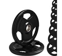 G5 HT SPORT Discos de hierro fundido olímpicos con agujero Ø50 mm para gimnasio y gimnasio en casa de 1,25 a 25 kg para mancuernas y pesas (2 x 10 kg)