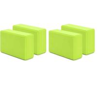 G5 HT SPORT Ladrillos de yoga [individual o en pares] Bloques de yoga de alta densidad y soporte, antideslizantes, hipoalergénicos | 22,5 x 15 cm, grosor 7 cm (par de ladrillos (verde lima)