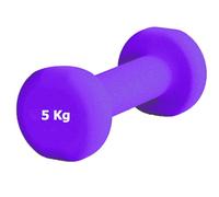 G5 HT SPORT Mancuernas de neopreno para gimnasio y gimnasio en casa, antideslizantes, de 0,5 a 6 kg, par o individual (1 x 5 kg)