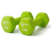 G5 HT SPORT Mancuernas o mancuernas de neopreno para gimnasio y gimnasio en casa antideslizante de 0,5 a 6 kg par o individual (2 x 2 kg)