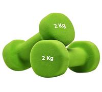 G5 HT SPORT Mancuernas o mancuernas de neopreno para gimnasio y gimnasio en casa antideslizante de 0,5 a 6 kg par o individual (2 x 2 kg)