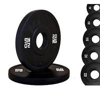 G5 HT SPORT Negro Disco Bumper Micro Carga Total Black Agujero Ø50 mm para Gimnasio Y Home Gym (2 x 1,25 kg), Adultos Unisex, 2 x 1.25 Kg