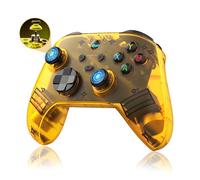 G6 Mando PC Inalámbrico para Android,Mando Inalámbrico PC,Gamepad Bluetooth 5.3 con Programación de macros Botón Atrás/Joysticks & Gatillos electromagnéticos,400 mAh,5 modos de conexión (Amarillo)
