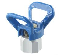 G7/8-14 - Protector y soporte de boquilla pulverizadora sin aire, protector de punta de metal y plástico para máquinas de pulverización, compatible con boquillas de 11,42 mm