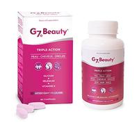 G7 Beauty. Antioxidante Celular. Silicio Enriquecido Con Vitamina E Y Selenio. Ayuda A Mantener La Salud Y La Belleza De La Piel, El Cabello Y Las Uñas. 60 Cápsulas.