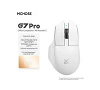 (G7 Pro White) MCHOSE G7 max Wireless three modes Mouse E-sports Game Computer Bluetooth Office Lightweight Ergonomic Design Right Hand Mouse