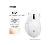 (G7 White) MCHOSE G7 max Wireless three modes Mouse E-sports Game Computer Bluetooth Office Lightweight Ergonomic Design Right Hand Mouse