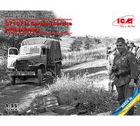 G7107 En German Service Con Infantry 1 :3 5 Plástico Modelo Kit Icm