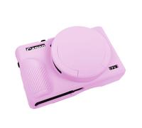 G7X3 Bolsa para Cámara,Funda Suave de Silicona para Cámara Digital Canon G7 X Mark III,Cubierta Protectora Blanda para Carcasa de Cámara Canon G7X3,Rosa Rojizo