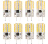 G8 led Bombilla 3W, 8pcs led Bombillas, 300LM, 3W Equivalente a 30W halógeno, AC220V, 360 ° ángulo de Haz, Dimmable para la iluminación del hogar(Warm White 3000k)