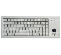 G84-4400 - Teclado USB Trackball Gry, conector USB, método de conexión con cable, color gris, tamaño de teclado compacto, color gris claro, tamaño de teclado compacto, diseño de teclado Qwerty