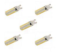 G9 Dimmable 4W 152 LED 3014 SMD 300-400 LM Warm White Cool White Decorative Bi-pin Lights AC 110-130V (5PCS) (Size : Cold White) (Warm White)