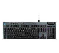 Logitech G G915 X Teclado mecánico para gaming con cable de perfil bajo, teclas de PBT de doble moldeado, teclas totalmente programables, interruptores táctiles marrones GL, PC/Mac, QWERTY ESP - Negro