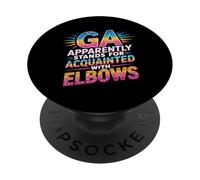 GA Apparently Stands FOR ACQUAINTED with Elbows PopSockets PopGrip Adhesivo
