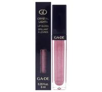 GA-DE Crystal Lights - Brillo de labios, 512, enriquecido con perlas de cristal que reflejan la luz, color suave y sedoso, rico, hidrata y añade brillo, 0.2 onzas