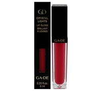 GA-DE Crystal Lights Brillo de labios, 821, enriquecido con perlas de cristal que reflejan la luz, color suave y sedoso, rico, hidrata y añade brillo, 0.2 onzas