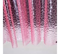 Ga-Geetopia Cortina de Ducha de plástico EVA con Forma de Cubo de Agua Rosa 3D, Peso Ligero, 183 x 183 cm, Forro de Cortina Rosa para baño, Ducha, Sala de exposición, con Ojales de