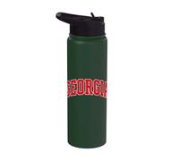 GA Georgia Vintage Red Style Tee Gifts Men Women Boys Girls Stainless Steel Insulated Water Bottle