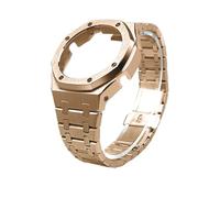 GA2100 Metal Mod Kit Compatible con Casio 2110 GMA-S2100 GM2100 Caja de acero inoxidable y correa reloj Accesorios modificación repuesto(Rose Gold Set,GMA-S2100)