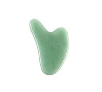 GAA SHA-Massager Natural Stone Cartz Rose Rose Amatista y Jade Facial Gouache Scaper Herramienta antiarrugas para estirar el cuero y el cuello-Jade verde 6