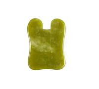 GAA SHA-Massager Natural Stone Cartz Rose Rose Amatista y Jade Facial Gouache Scaper Herramienta antiarrugas para estirar el cuero y el cuello-Jade verde 4