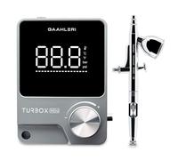 Gaahleri Aerógrafo , Turbox mini con GHAD-39, aerógrafo de doble acción y compresor de aire con control de aire de 18 niveles, ultra silencioso y conmutación de doble modo, multiescenario