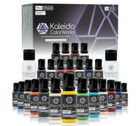 Gaahleri Kaleido Primary 24-Color Set B - Pintura acrílica para aerógrafo, prediluida, brillante, con diluyente y limpiador