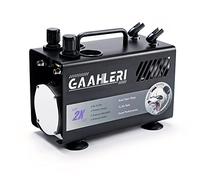 Gaahleri Kit de pintura de aerógrafo con tanque de aire compresor, sistema de salida de aire dual de 1 litro, guía de cepillo de aire avanzada, decoración manual de pasteles, pintura de tatuajes de
