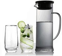 GAAHRQQQ Juego de tazas de té, tazas de café, hervidor frío, 2 tazas, el vidrio es transparente, el color está libre de impurezas y la salud es visible. Juego de taza de té y platillo