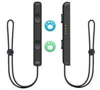 Gaaqii 2 Pezzi Cinturino da Polso per Gamepad per Switch, Sostituzione per le Cinghie del Controller con 2 Cappucci per Joystick Compatibili con gli Accessori del Controller Switch